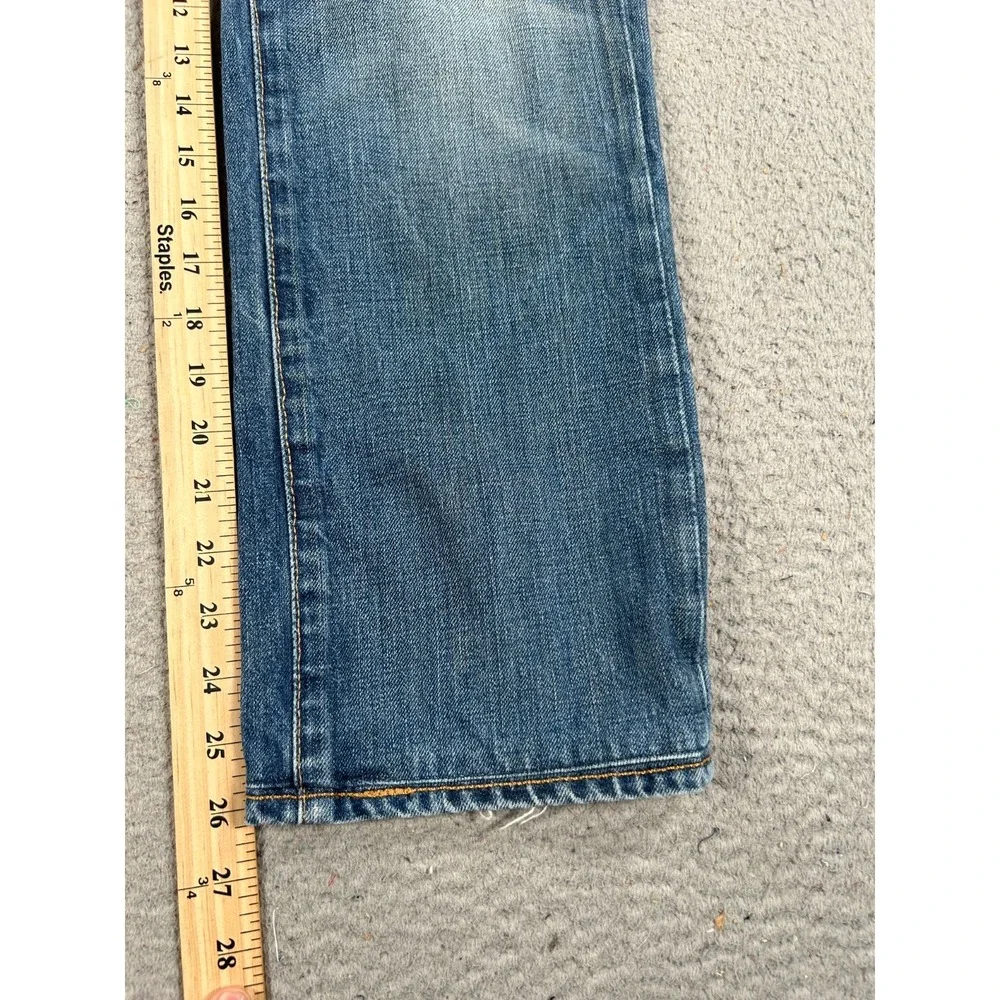 Levis 511 Jeans Men's 36x26 Blue Denim Straight Leg Distressed Workwear‎ Faded